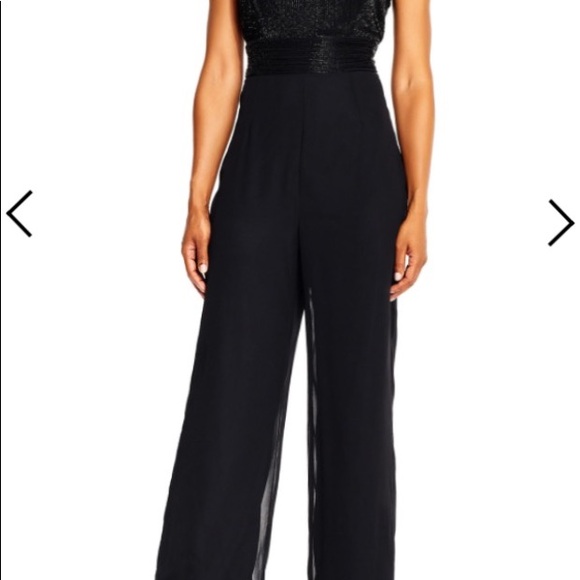 Sleeveless Jumpsuit with beaded bodice size 6 with some stretch love it ! - Picture 3 of 8